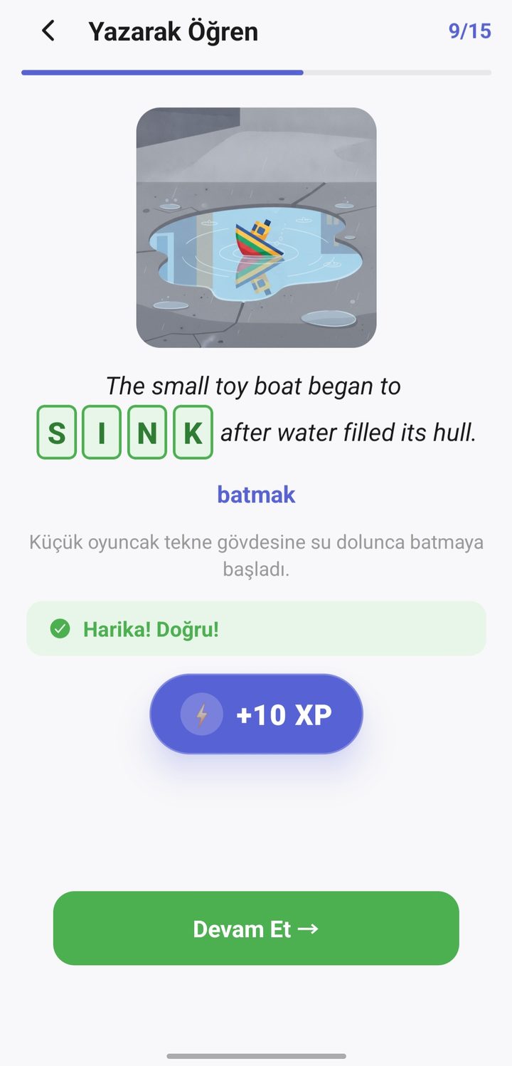 Spelling practice